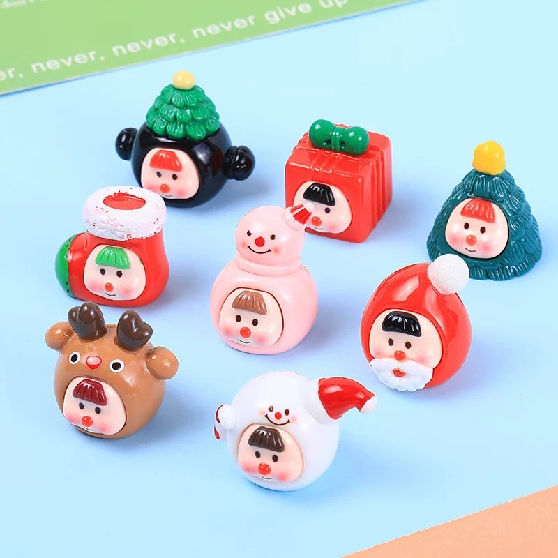 【九宫格】树脂立体卡通圣诞多妹 diy小摆件