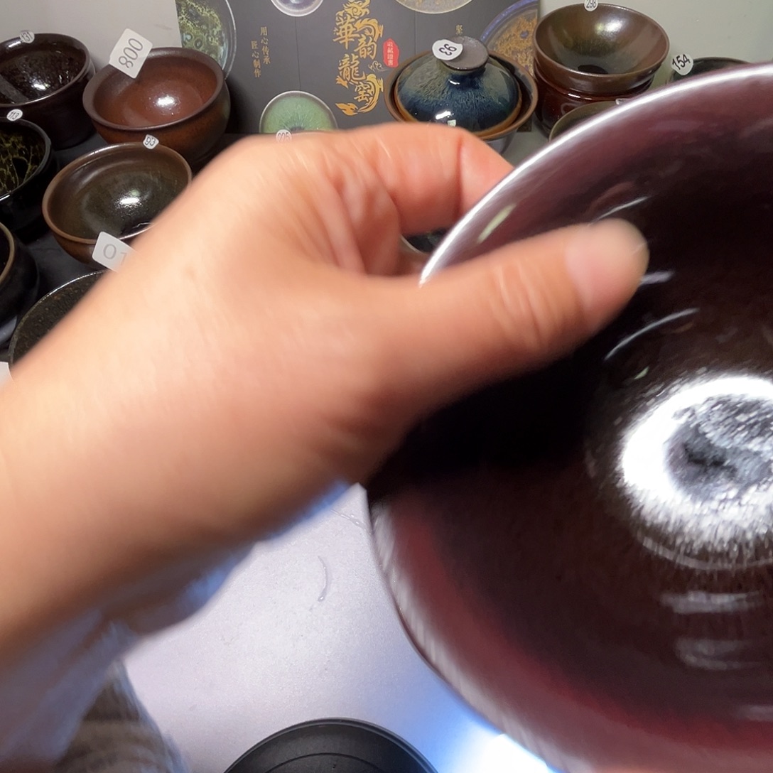 涵***茶盏牛血二件套有点气孔1111