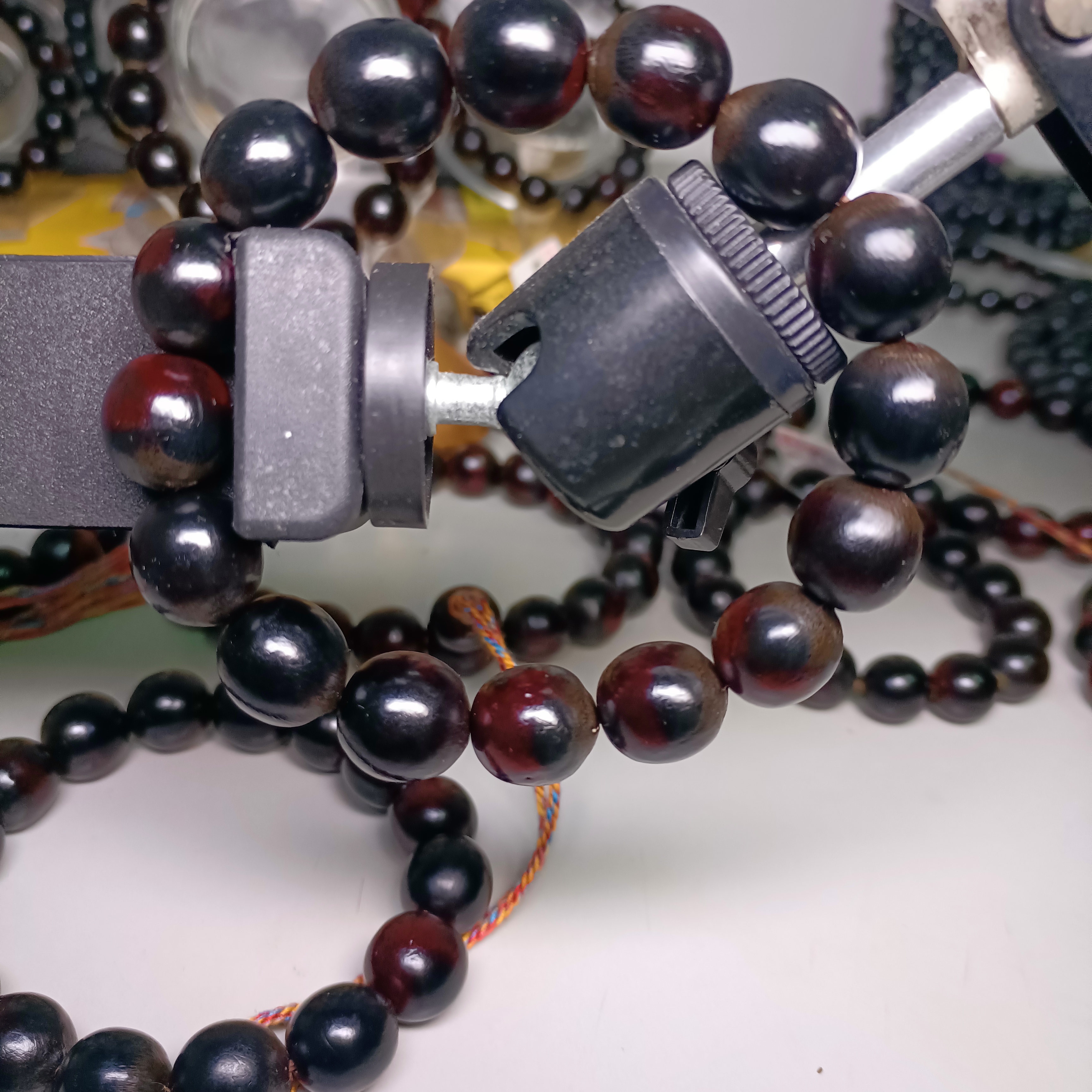 非金属木质手链 非金属暗红色12~13mm无患子手串11女款男士手工