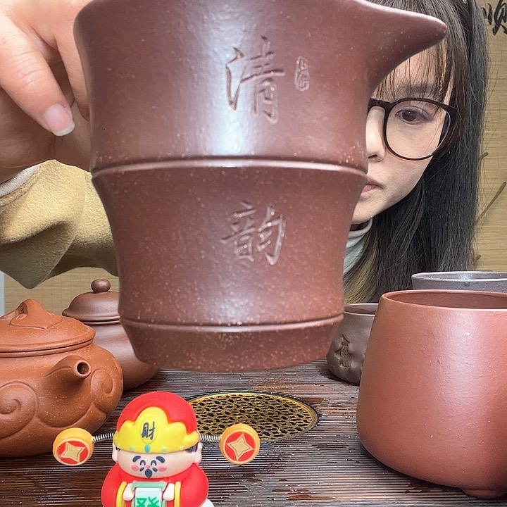 紫砂茶杯原矿紫砂杯