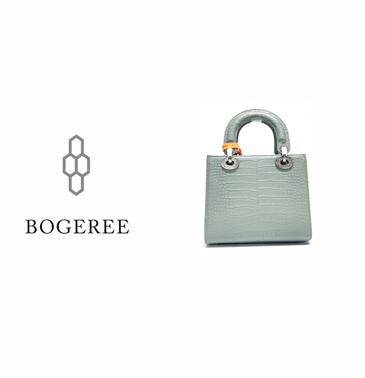 【BOGEREE】漫漫 · 手工高定美洲鳄轻奢手提包 EE2010-1  四格  飞