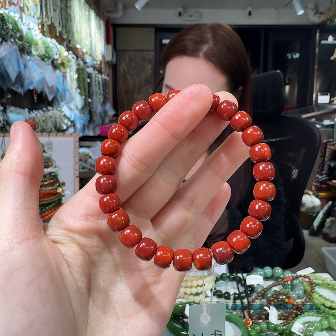 南红玛瑙未镶嵌颈饰