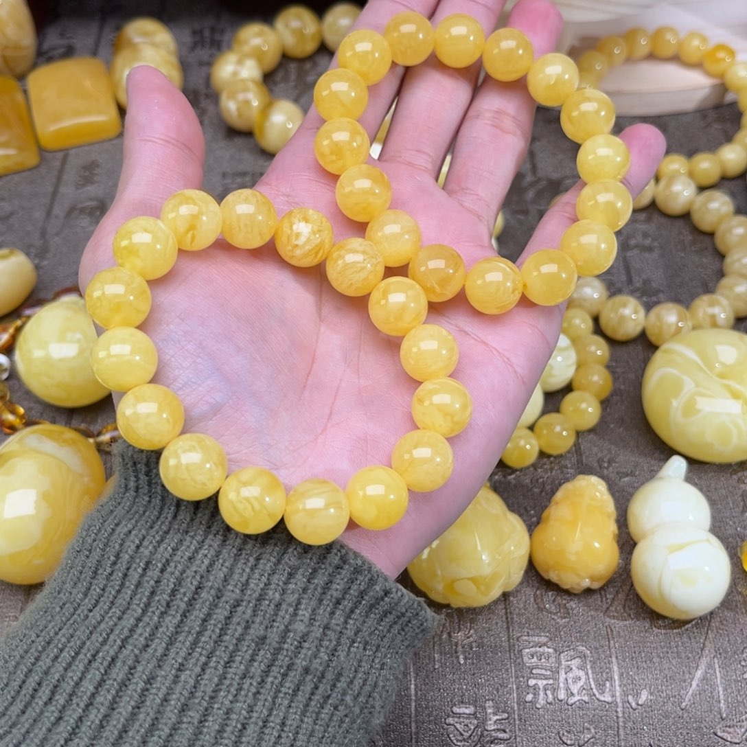 琥珀珠宝奇石未镶嵌13+鸡油黄妖花特价多样性发其一17