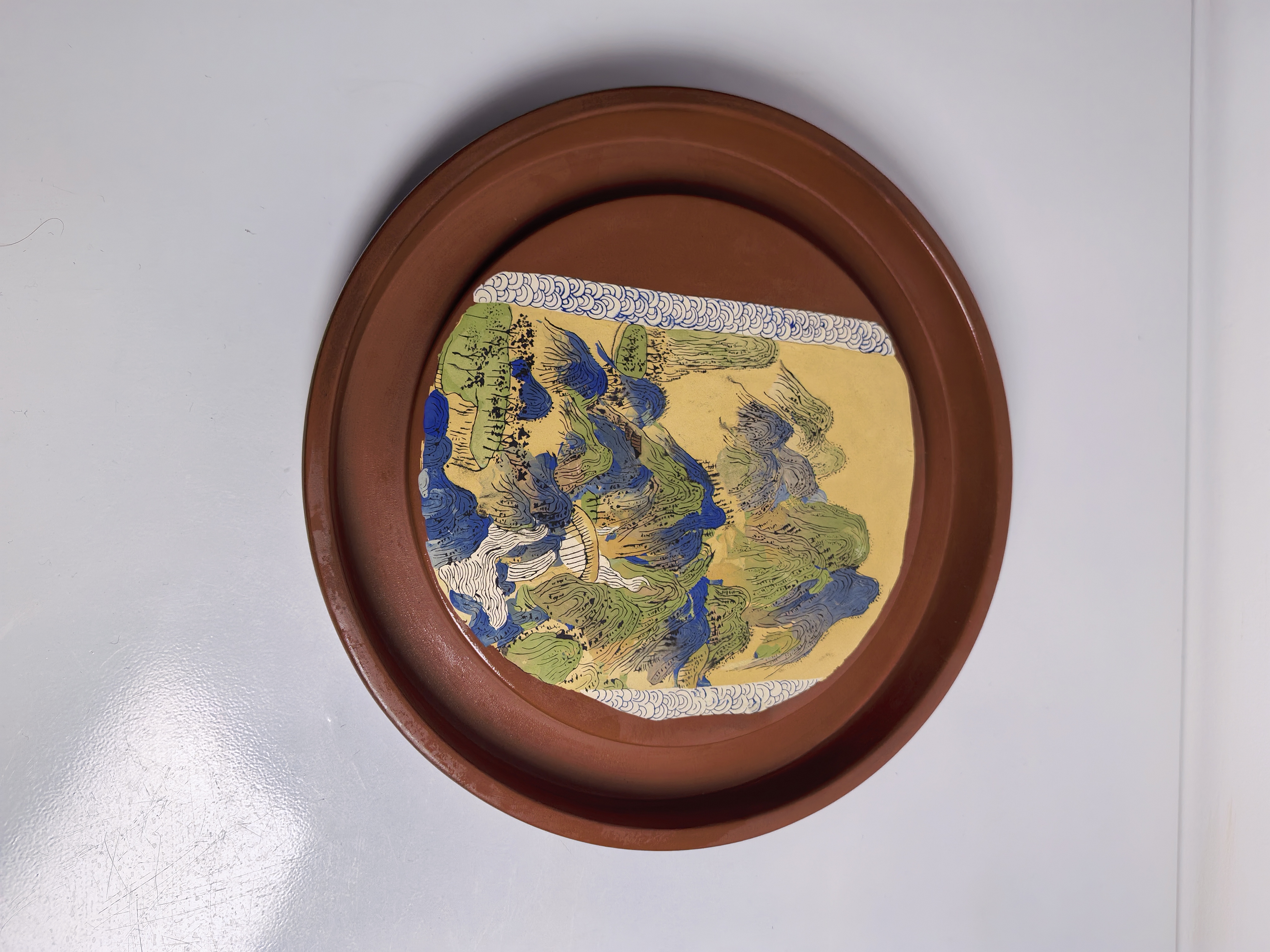 云南建水紫陶全手工拉坯绘画刻填壶承