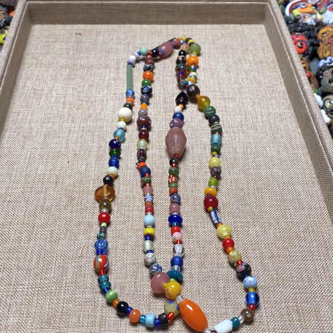 琉璃颈饰印度尼西亚斜挎链