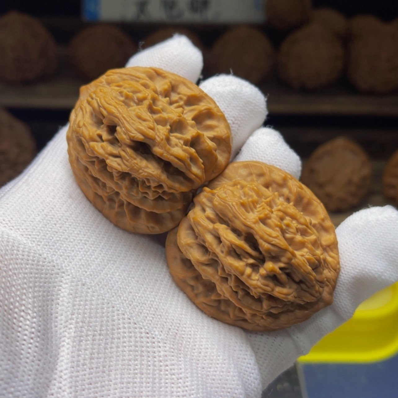 【闪购商品】核桃把件41尺寸麦穗虎头