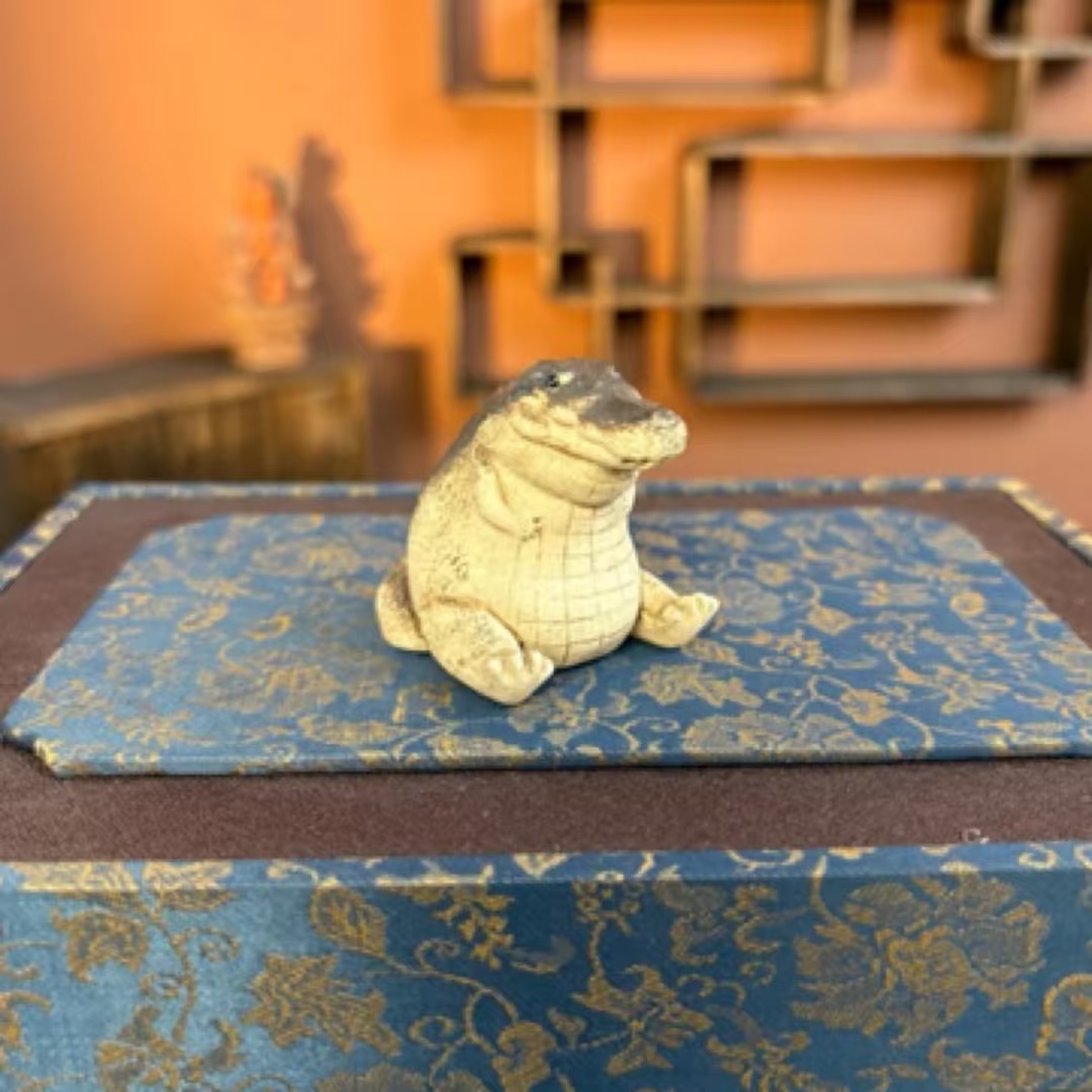 原矿紫砂茶宠（墩墩小鳄鱼）