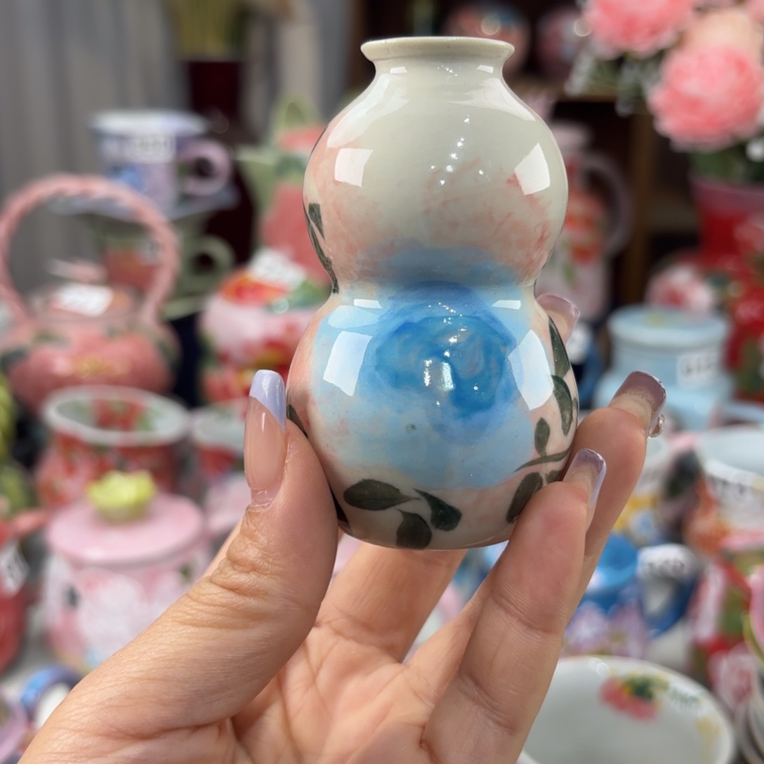 瓷片景德镇手绘高温釉下彩陶瓷茶具