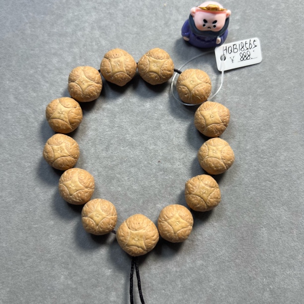 〖HQB18565〗25年18.5毫米尼泊尔麒麟眼菩提手串高品质精挑文玩手串