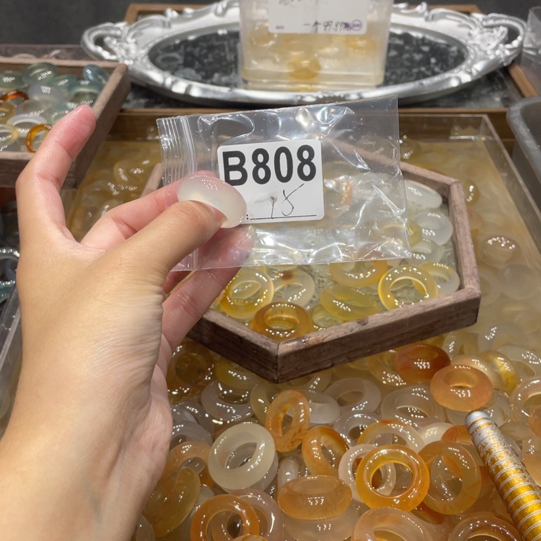 玛瑙/玉髓未镶嵌戒指808