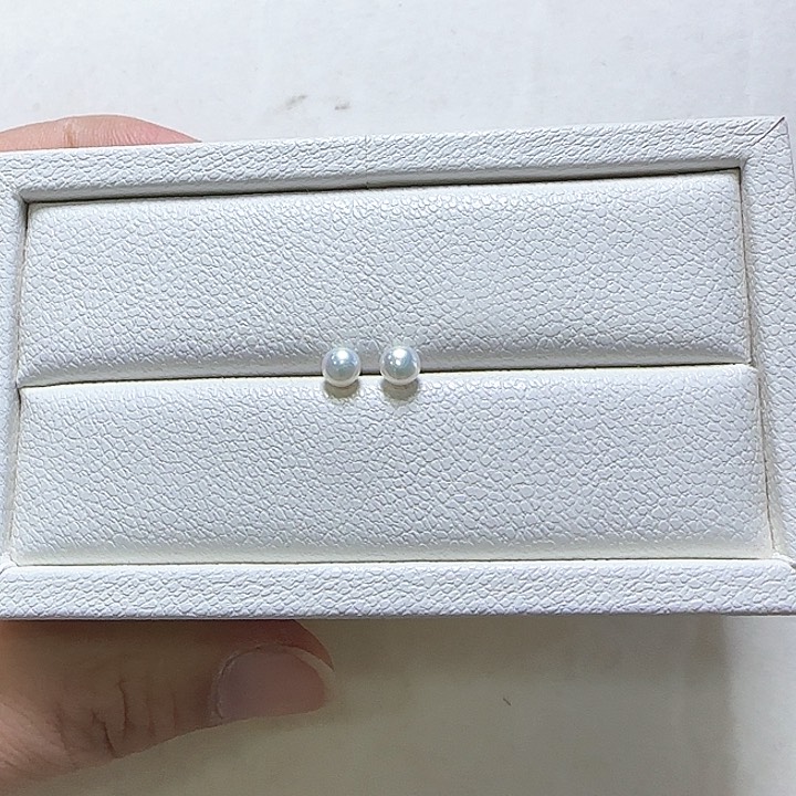 淡水珍珠耳饰银S925镶嵌