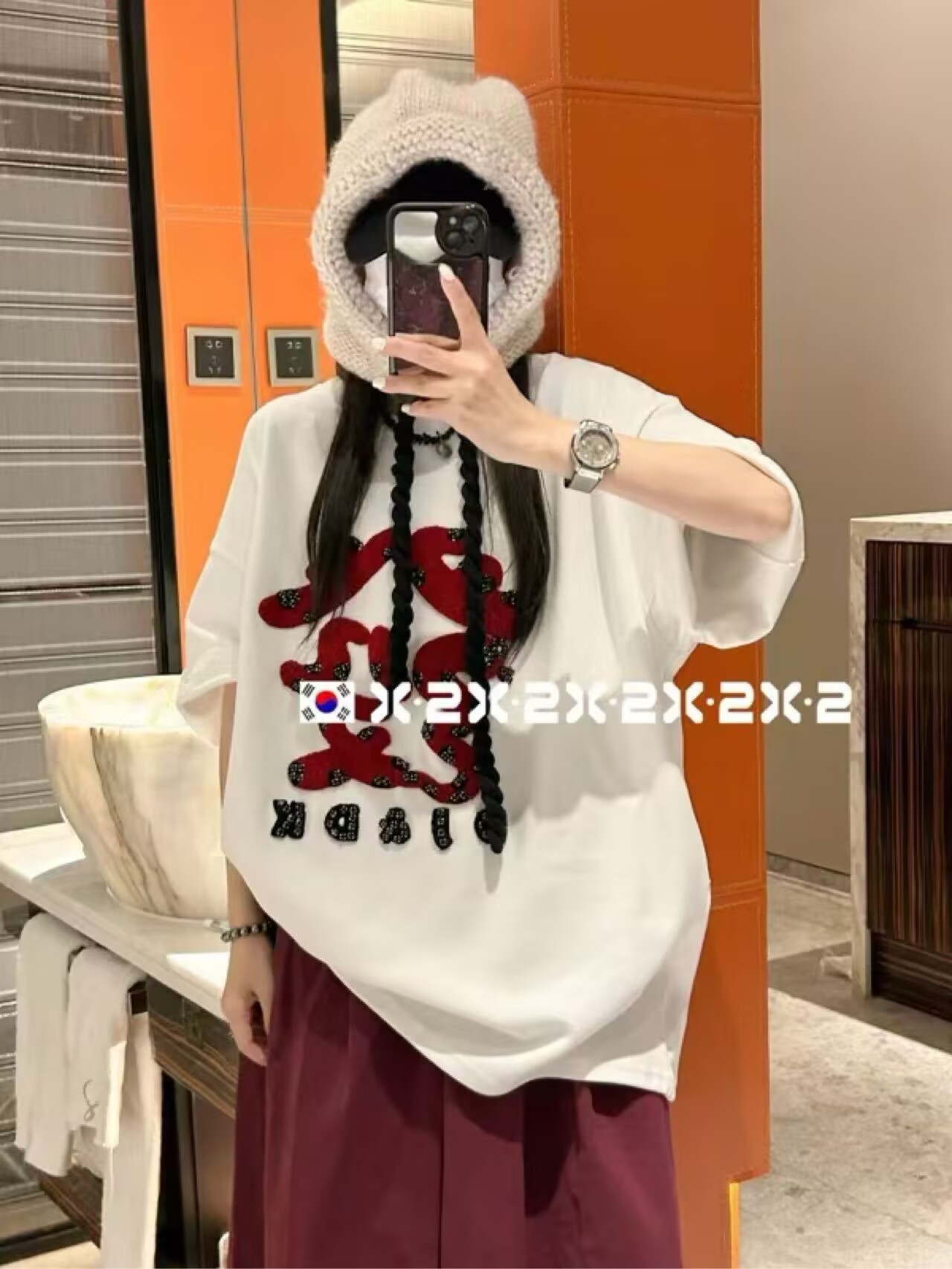 【苏小胖-大码女装】2025春夏新款x2磨毛宽松大版限定版短袖