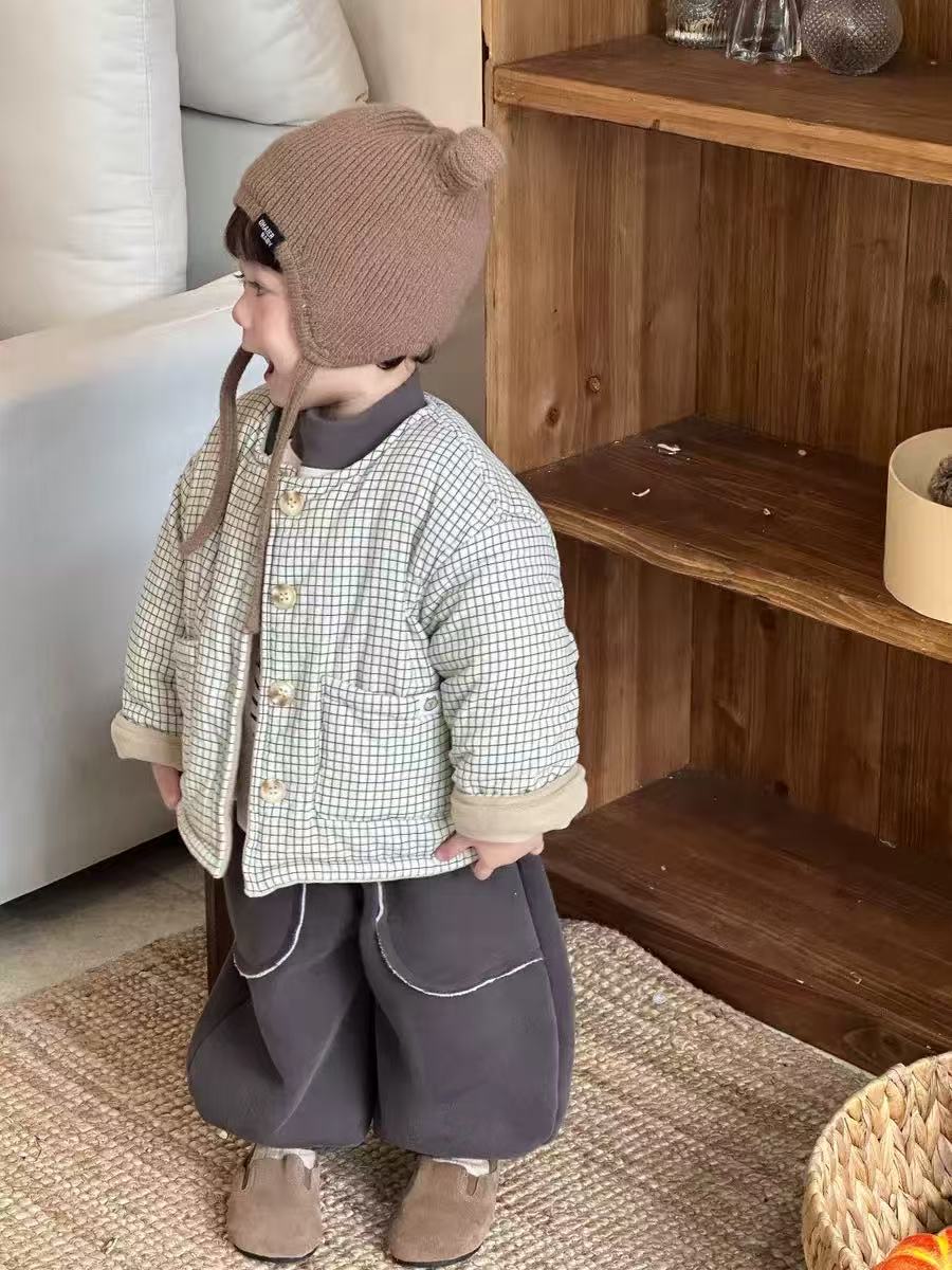 好好姐套装背带秋冬加厚两件套连体衣婴儿宝宝