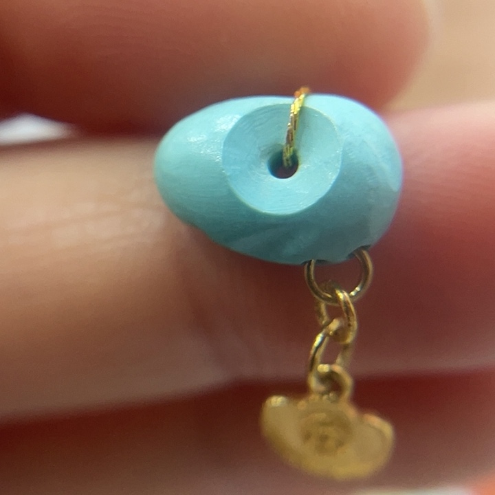 绿松石18K金镶嵌珠宝奇石