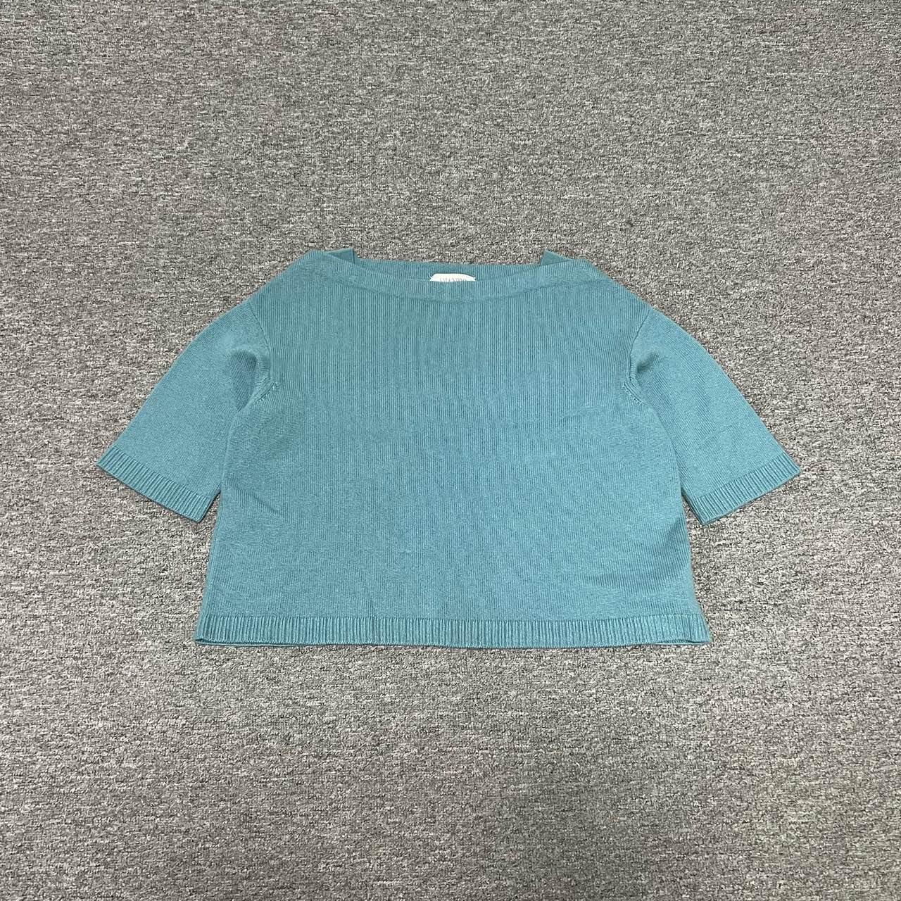 99新 Valentino/华伦天奴 华伦天奴 水湖蓝针织短袖