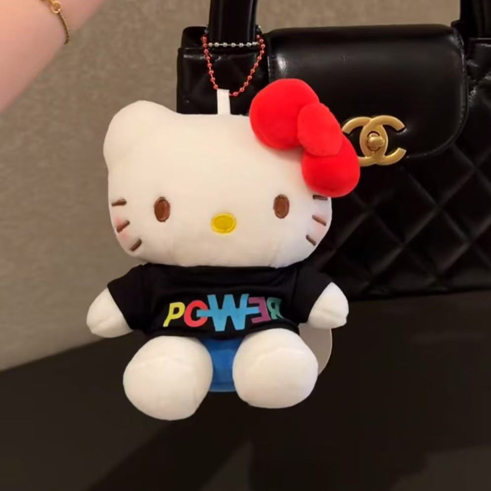 权志龙同款hellokitty包包挂件毛绒公仔挂饰power可爱玩偶钥匙扣