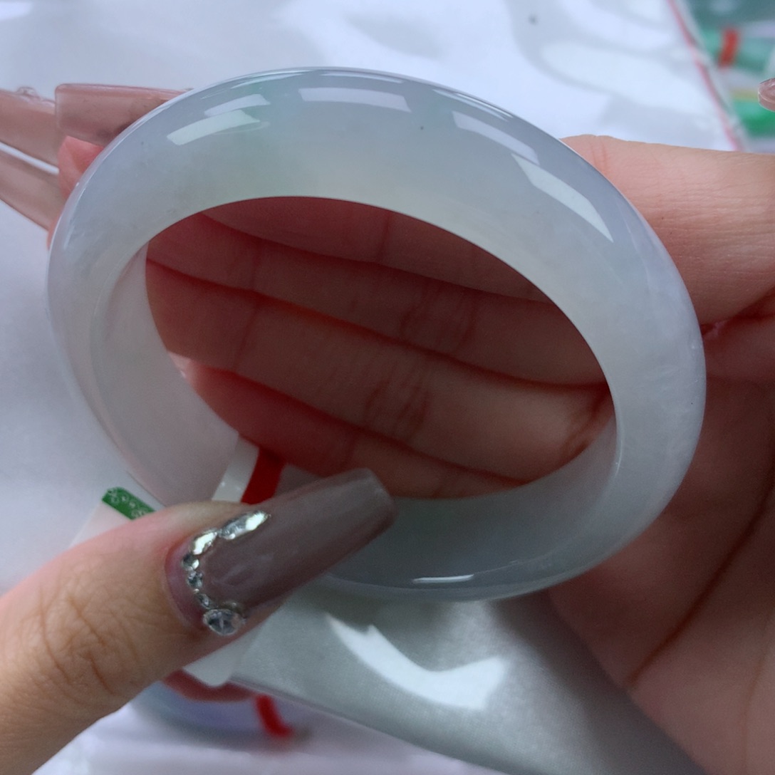 翡翠手镯未镶嵌5253正圈
