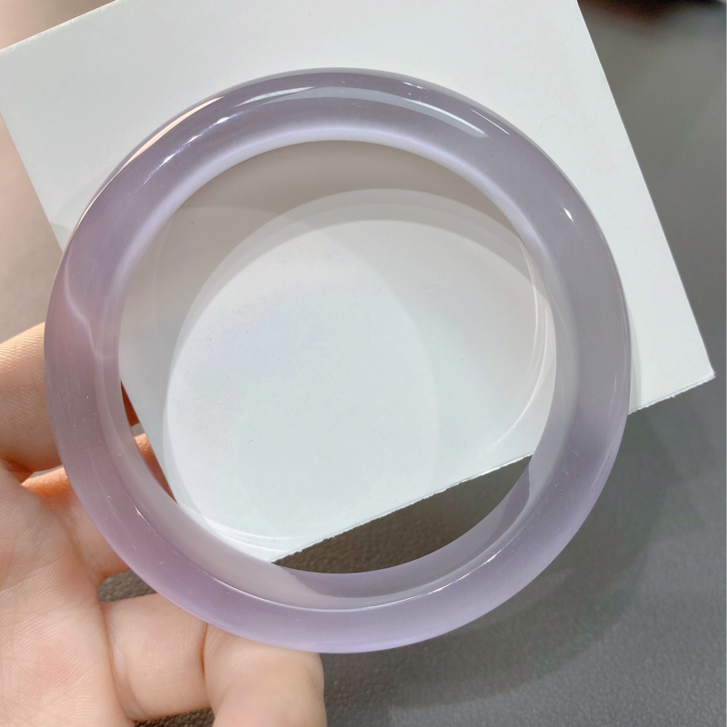 手镯 冰冰紫 淡雅华贵冰透款   52-64圈口