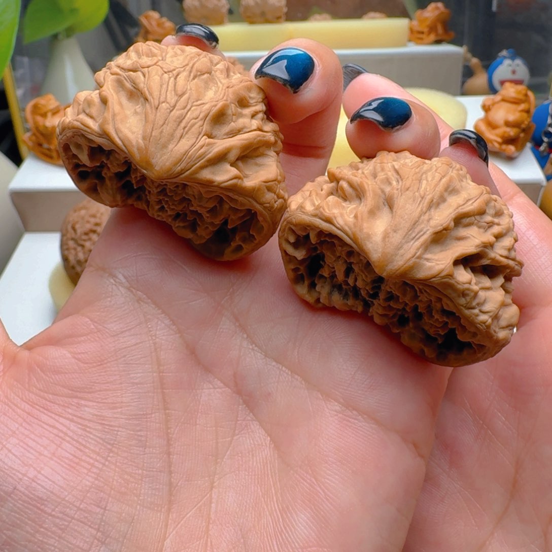 把件核桃官帽蛇头聚宝盆