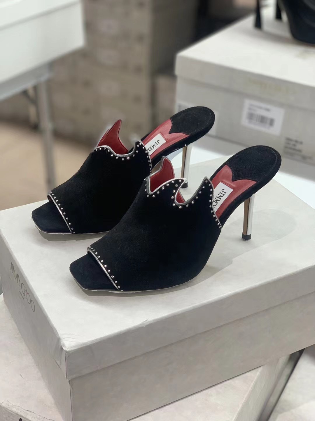 Jimmy Choo女士火焰异形穆勒鞋JCGS00022