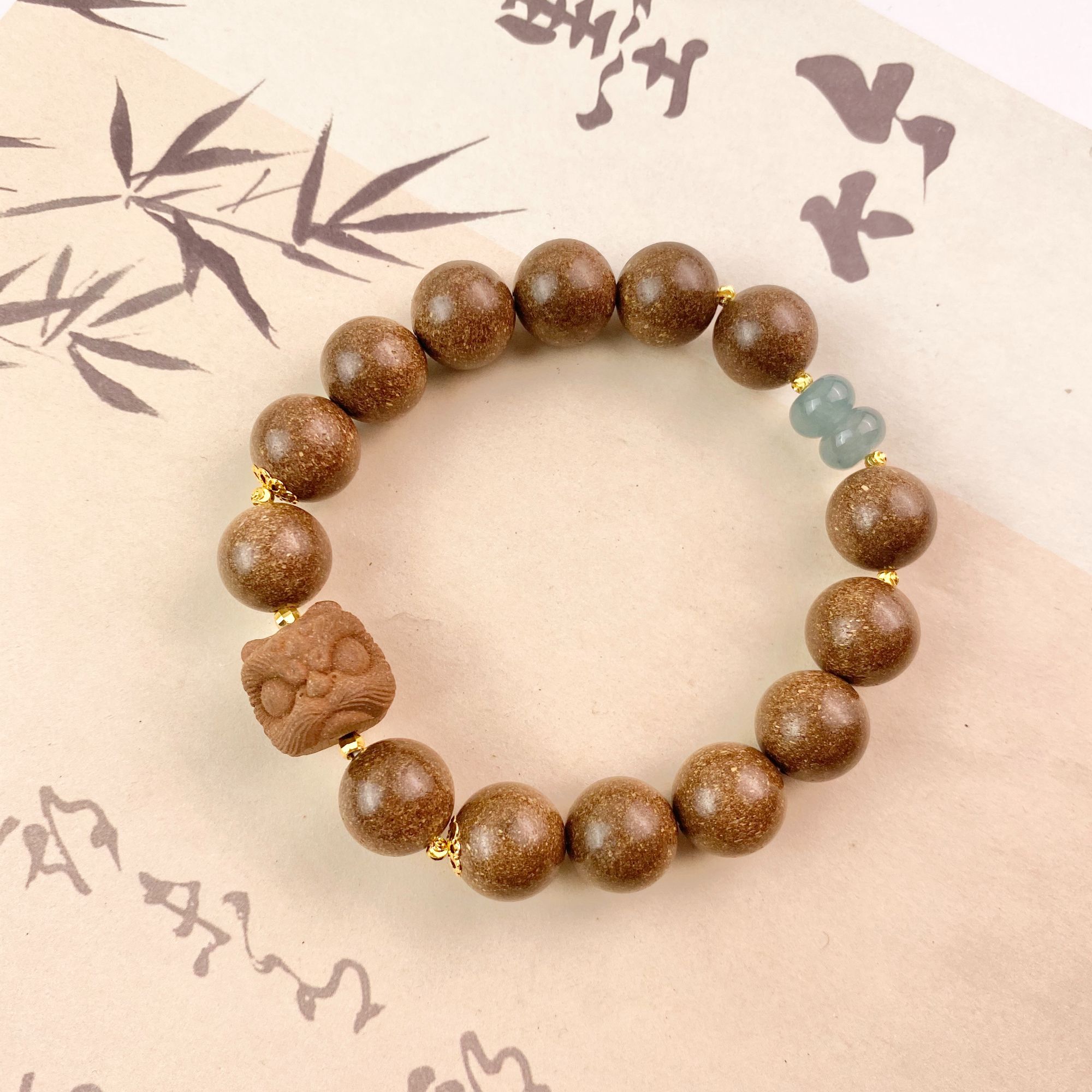 【苏合香】合香珠12mm醒狮单圈手串