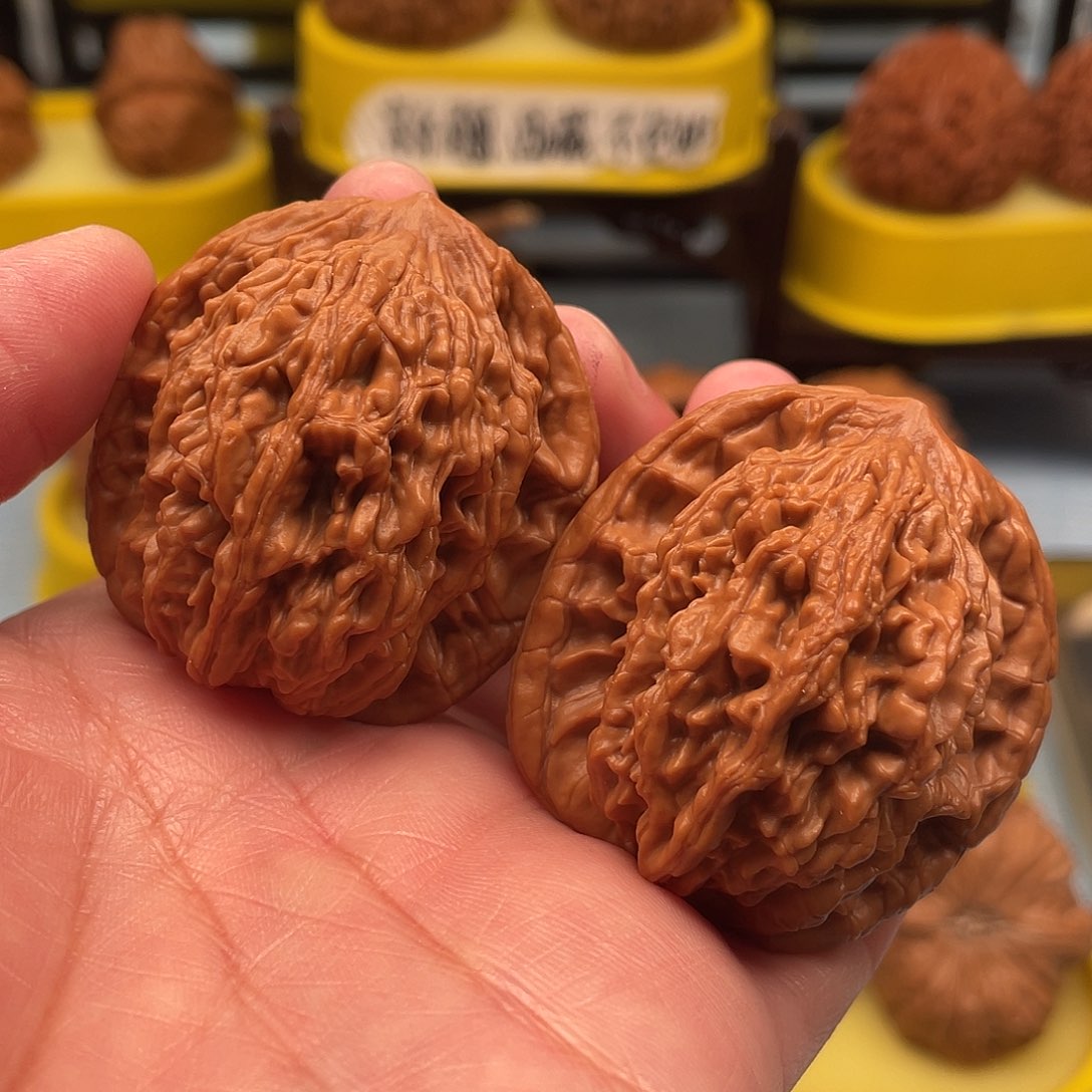 吊坠文玩核桃麦穗虎头41