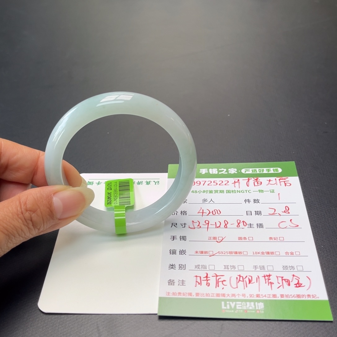 翡翠手镯未镶嵌多人