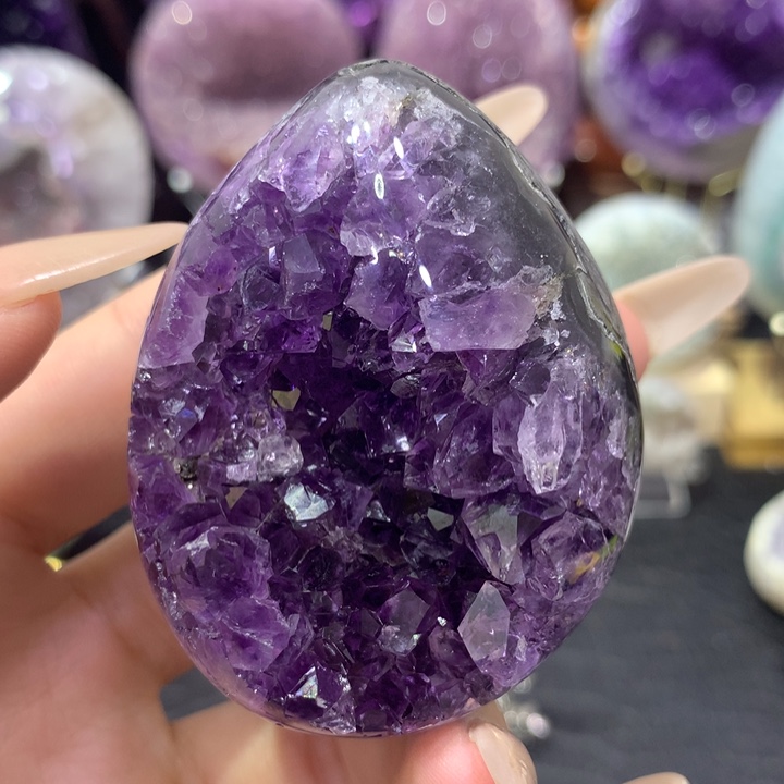 紫晶珠宝半成品未镶嵌福利龙蛋不退