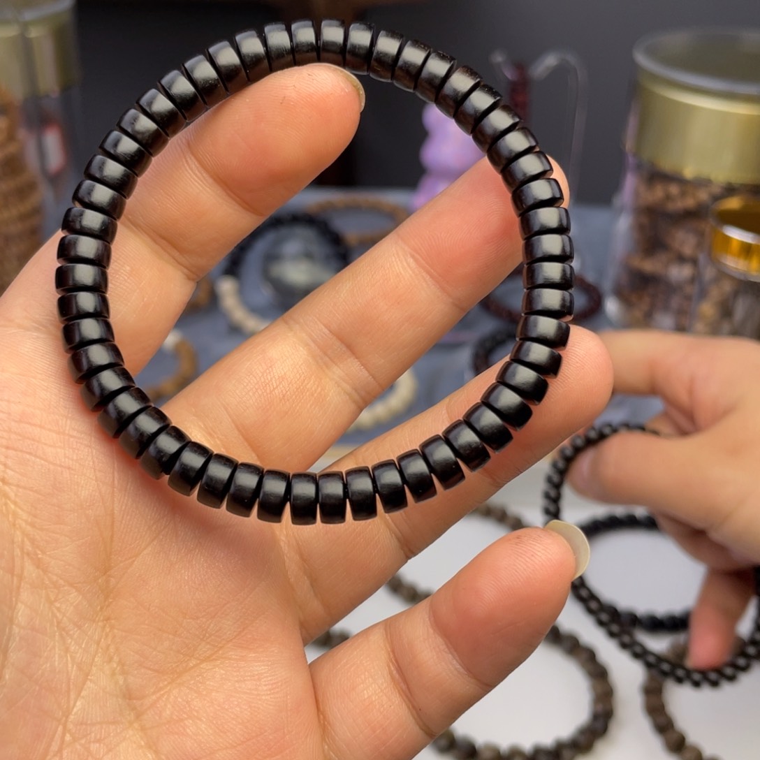 乌木类手串/手链47乌木药片珠