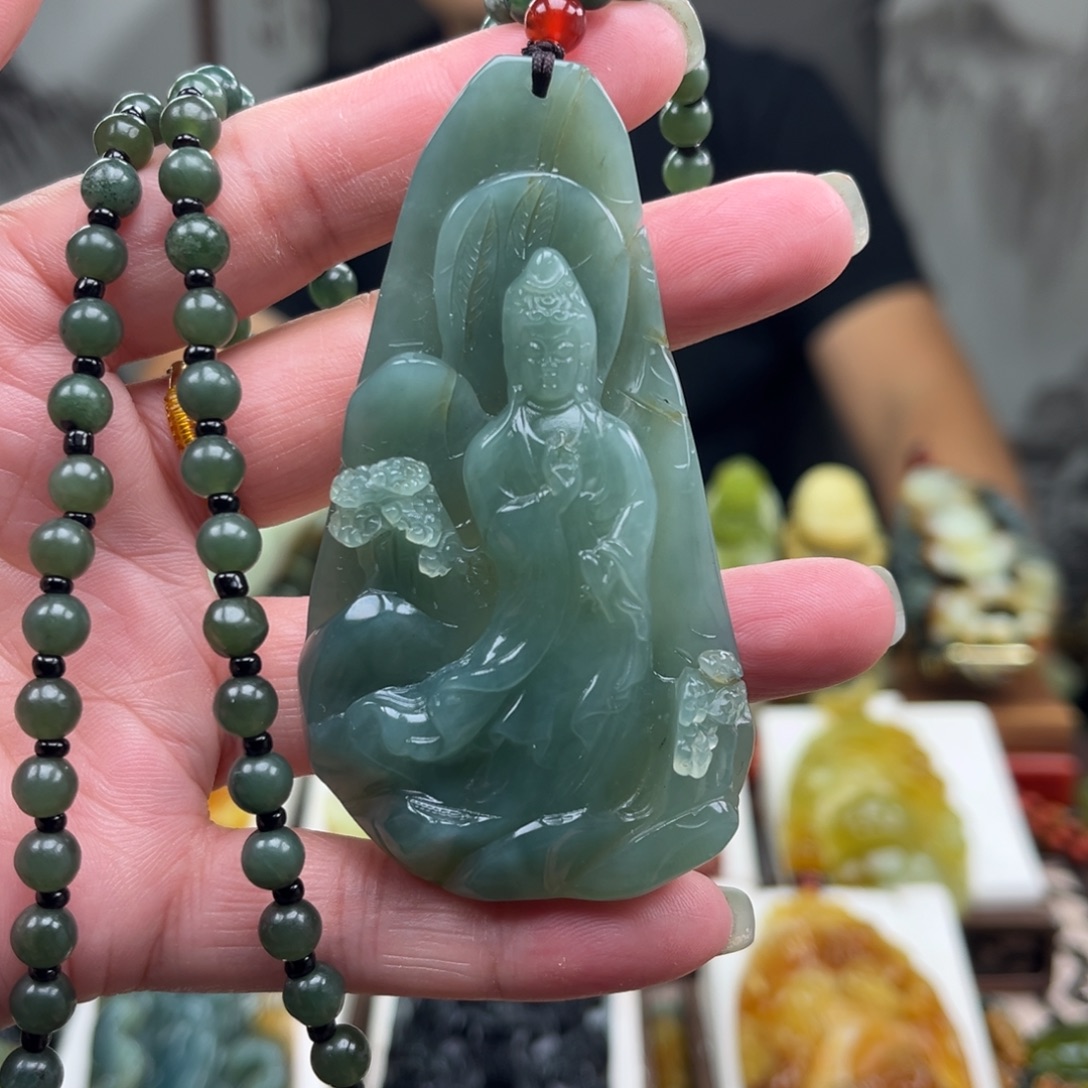 岫玉未镶嵌挂件挂件