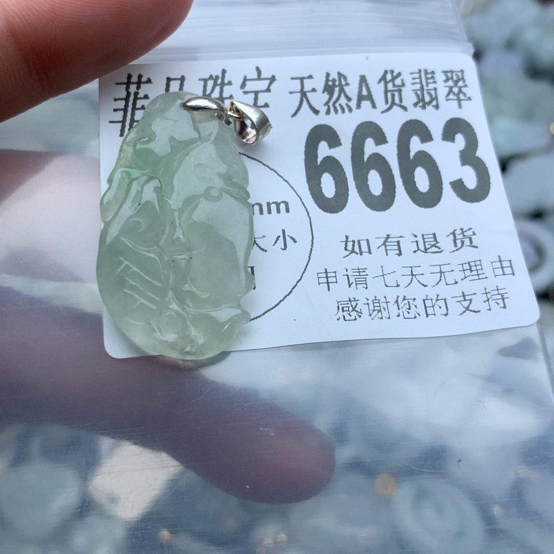 翡翠颈饰未镶嵌6663。