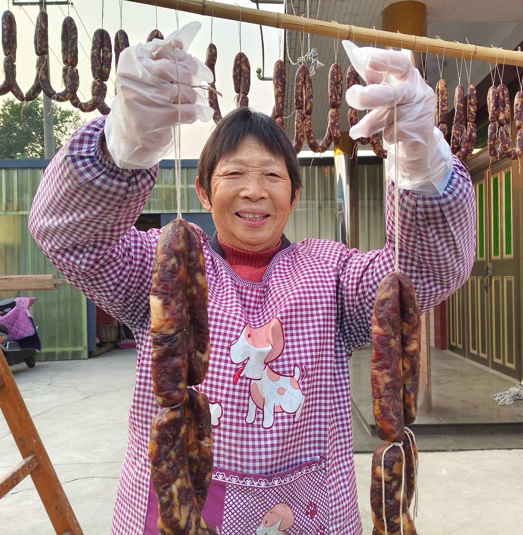 酱香肠安昌古镇风味拉长绍兴特产风干腊香肠纯肉酱香肠500克