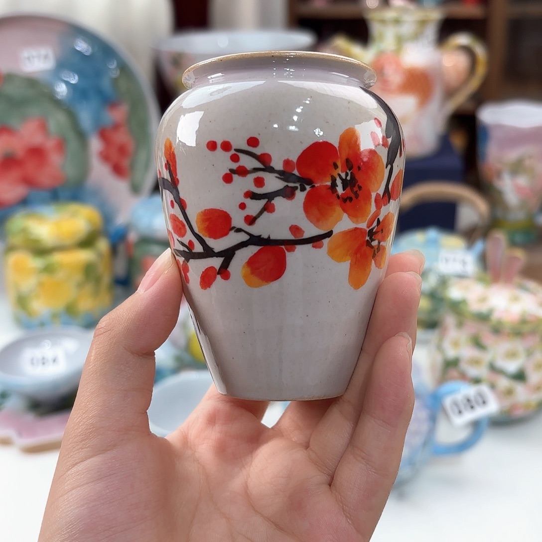 景德镇手绘高温釉下彩陶瓷茶具