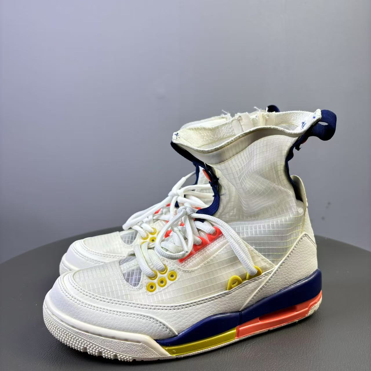 99新 maje 36码 AJ3编织白色球鞋 非原盒