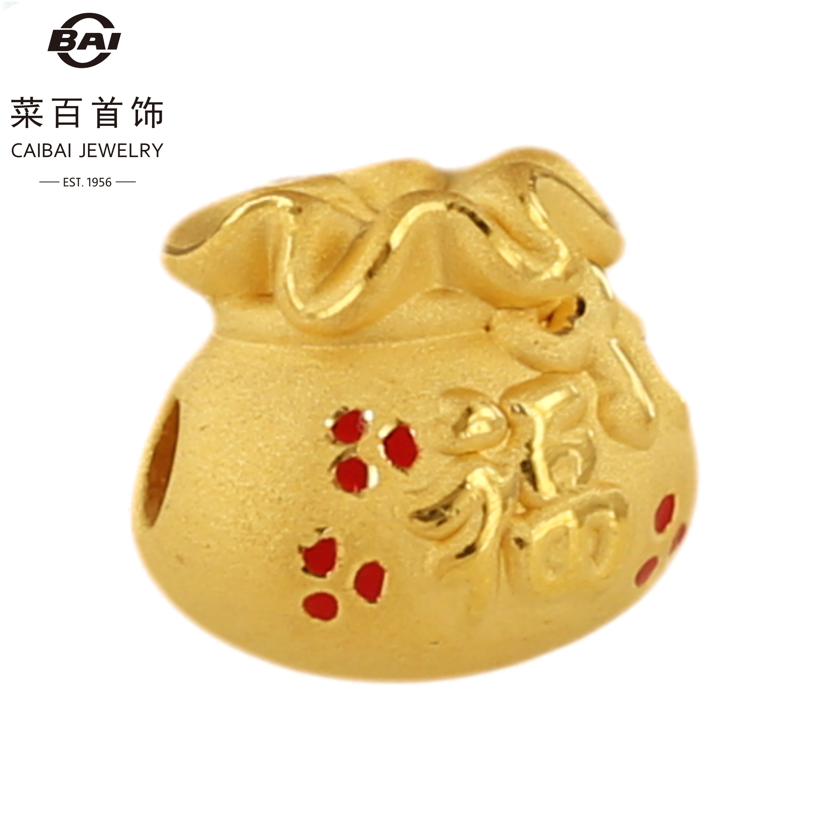 CBAI/菜百XT足金饰品--福袋转运珠