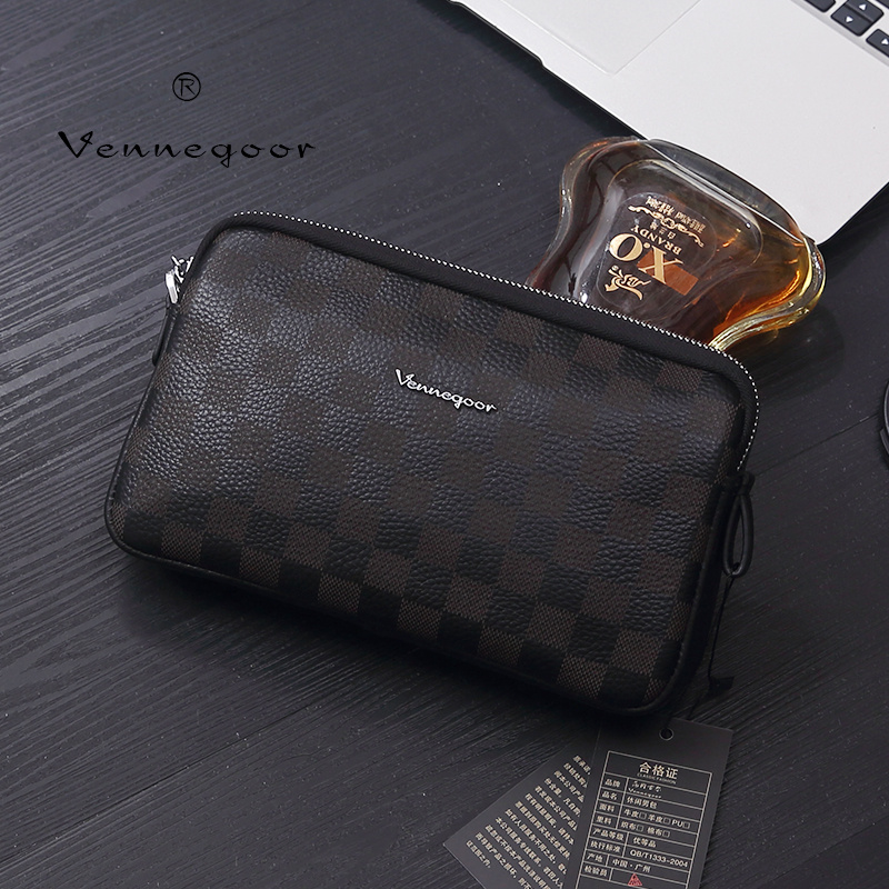 新款头层牛皮软牛皮男士手包大容量真皮手拿包男包商务休闲钱包