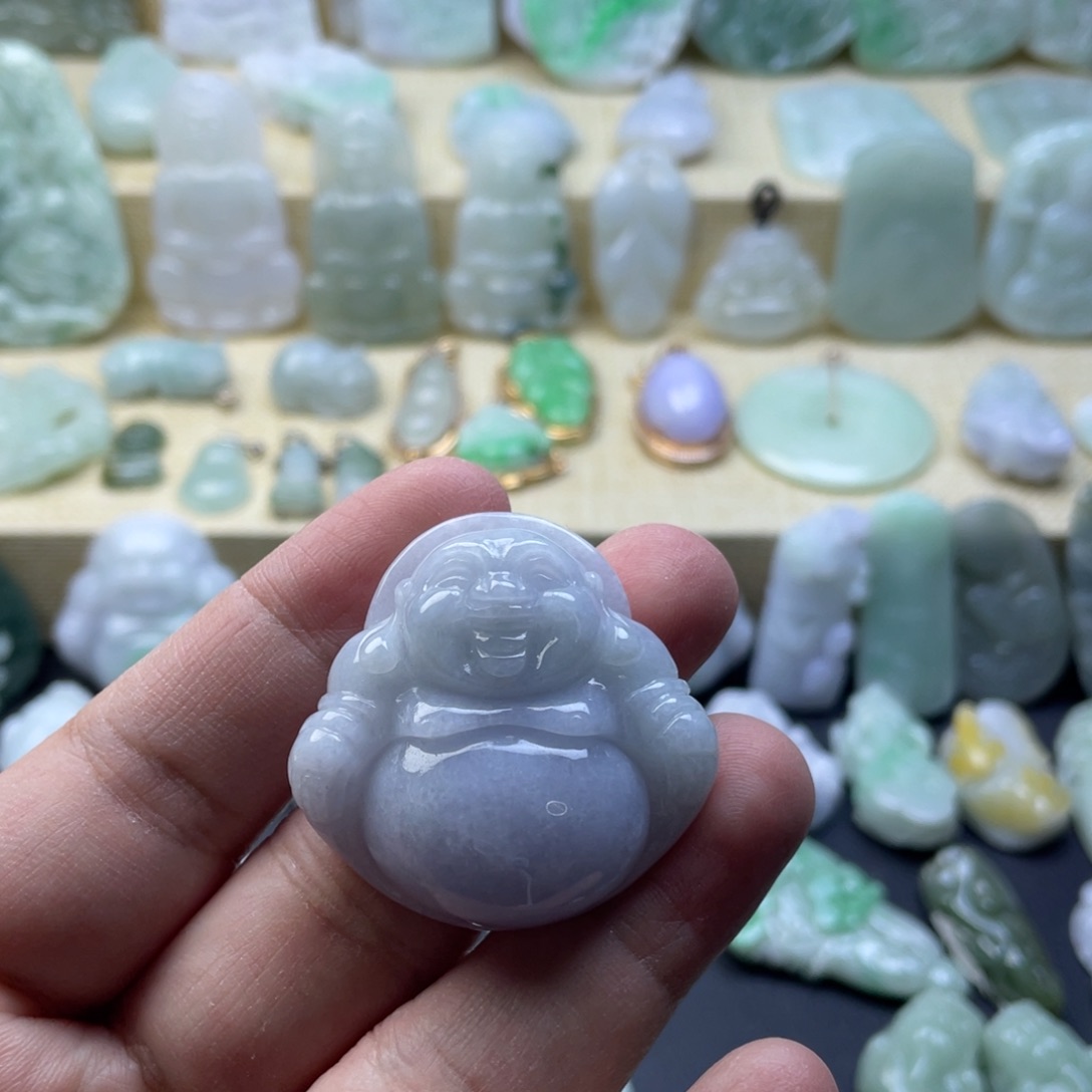 翡翠未镶嵌颈饰纯天然翡翠
