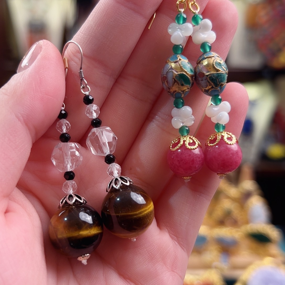 玛瑙未镶嵌手链耳环