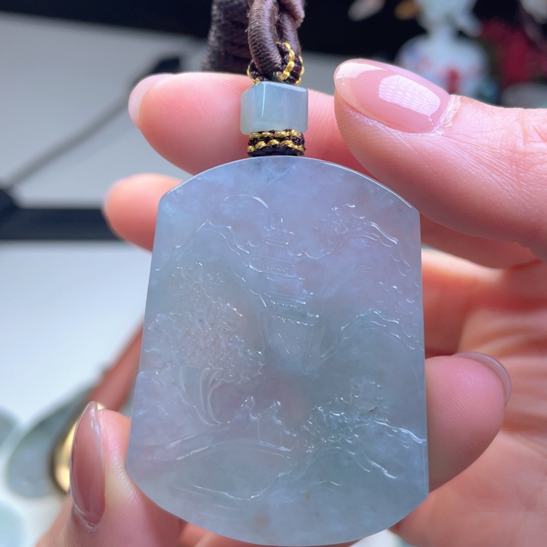 翡翠未镶嵌颈饰天然翡翠