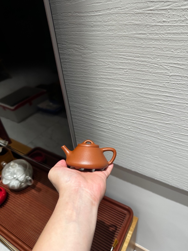 子冶石瓢 黄龙山精挑全砂朱泥 半手工140cc