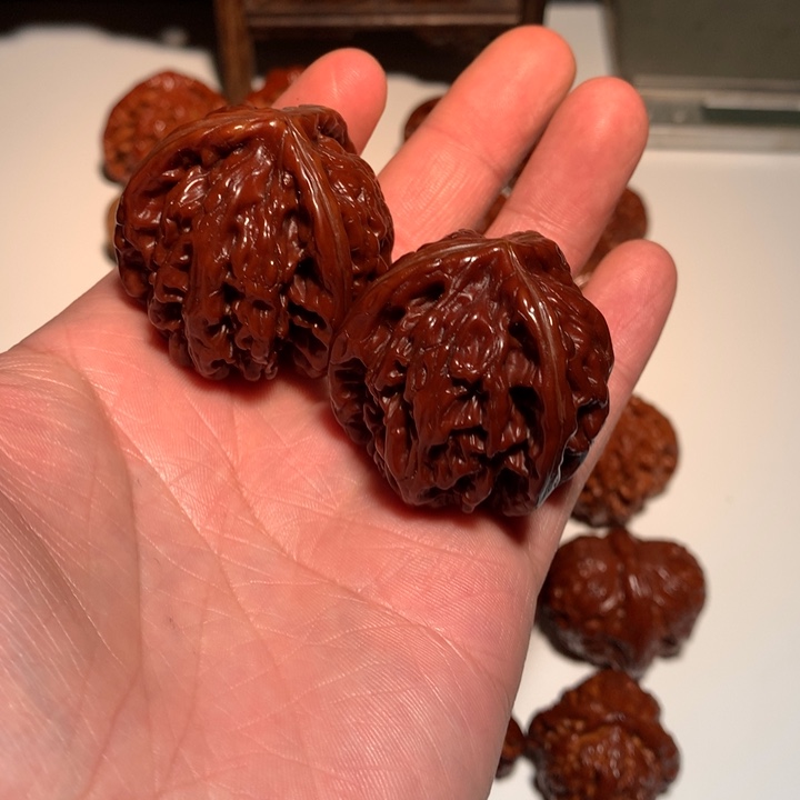 廖***师桃核吊坠虎头奔12WCH#00#