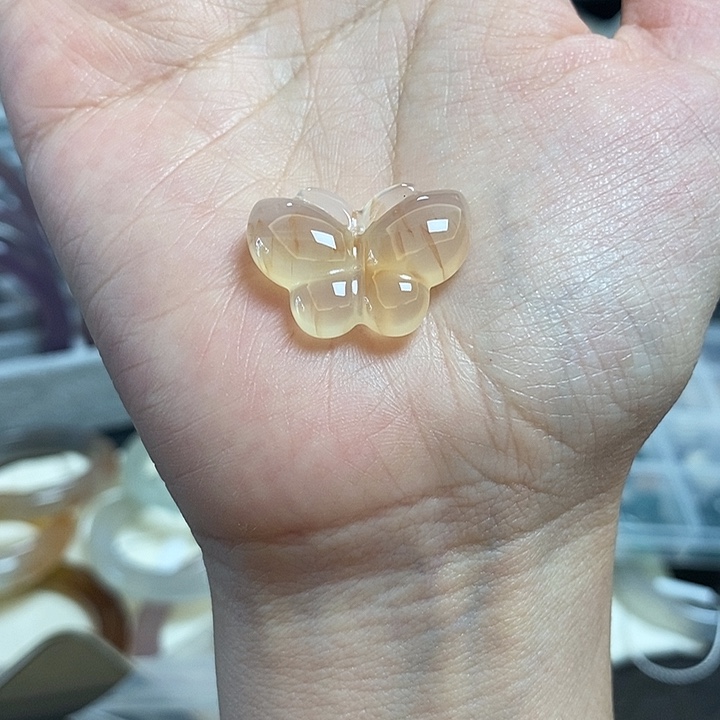 玛瑙/玉髓吊坠(不含链)未镶嵌小*粿