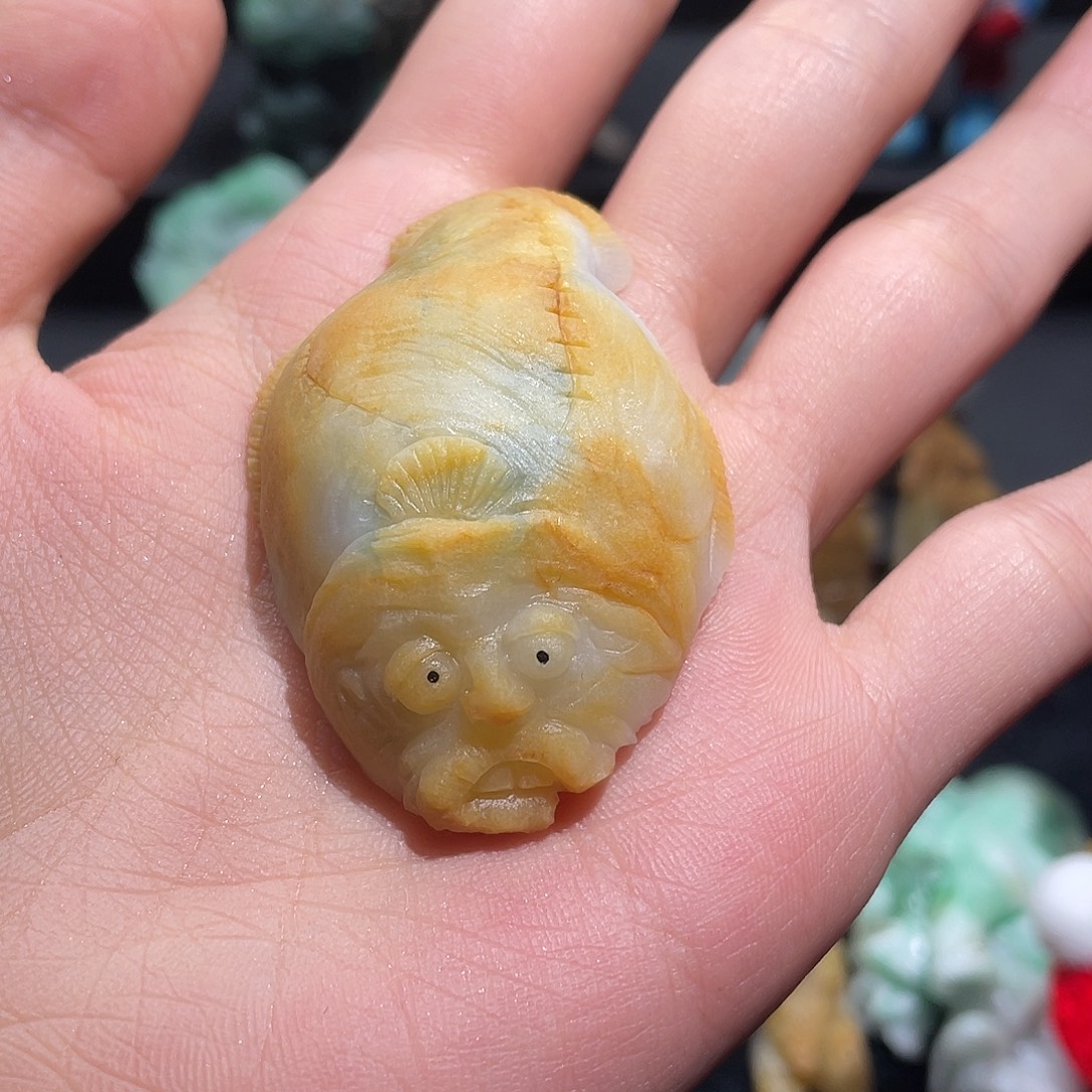 阿****翡翠未镶嵌挂件鱼