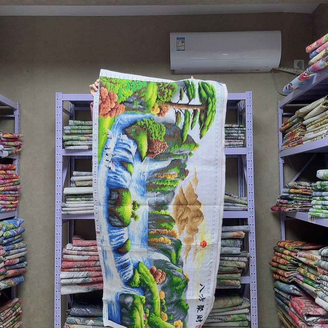 棉八方聚财十字绣等图案