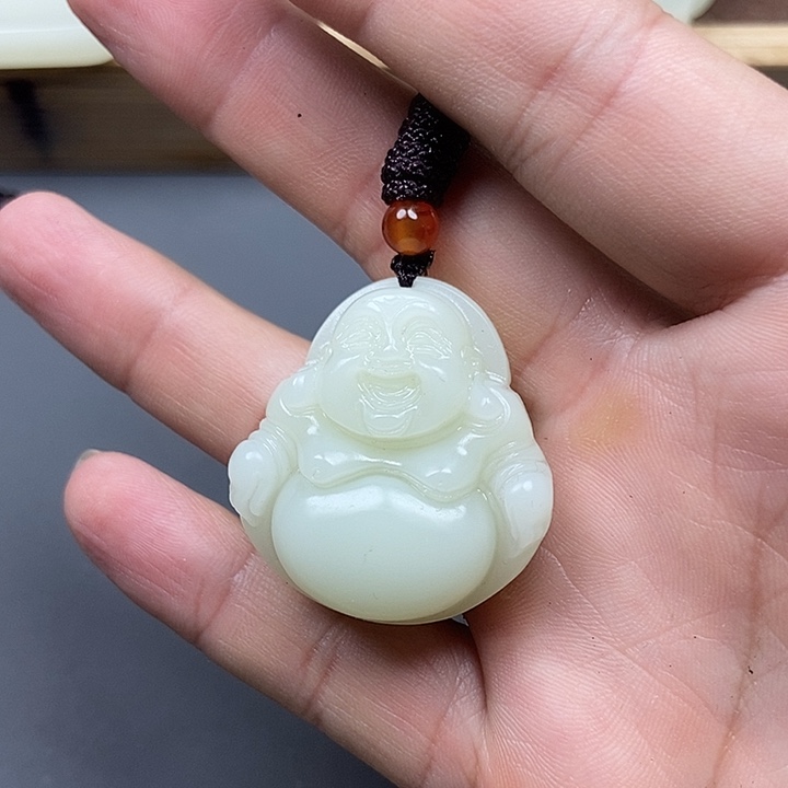 和田玉（糖玉）未镶嵌车挂