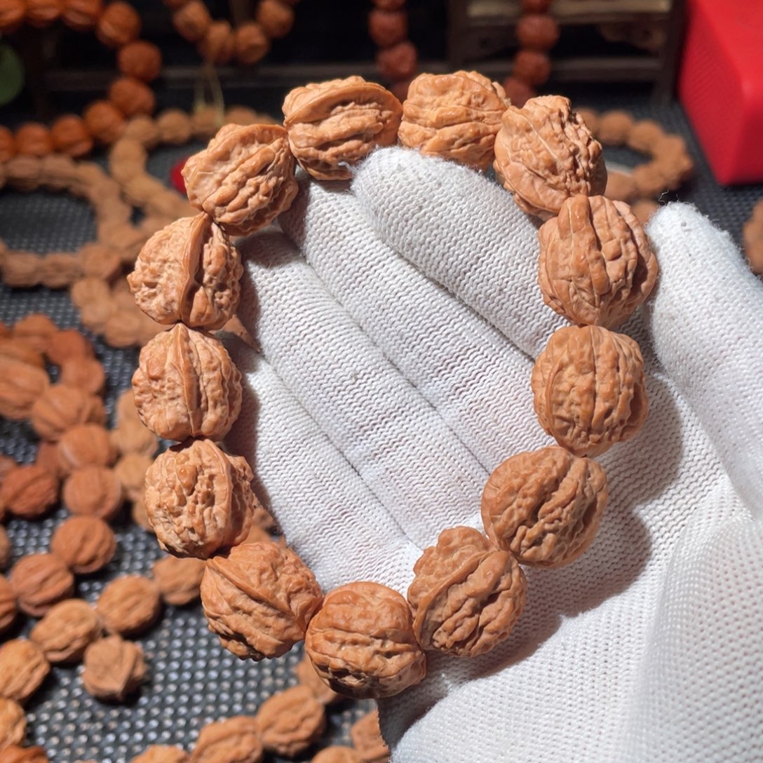 A***人文玩核桃手串嵩山蛤蟆头原皮大肥蛙