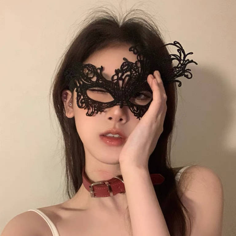 朦胧诱惑蕾丝性感眼罩蕾丝角色扮演拍摄神器夫妻床情调道具ins