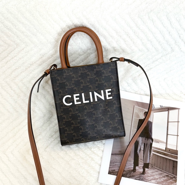 95新 Celine/思琳 95新 凯旋门老花mini琴谱包