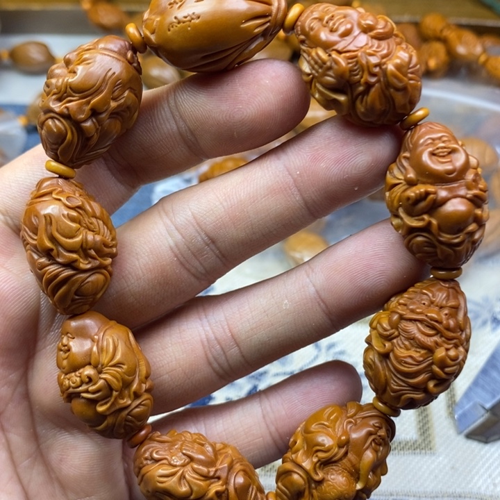 橄榄核手串/手链橄榄核雕工艺手串