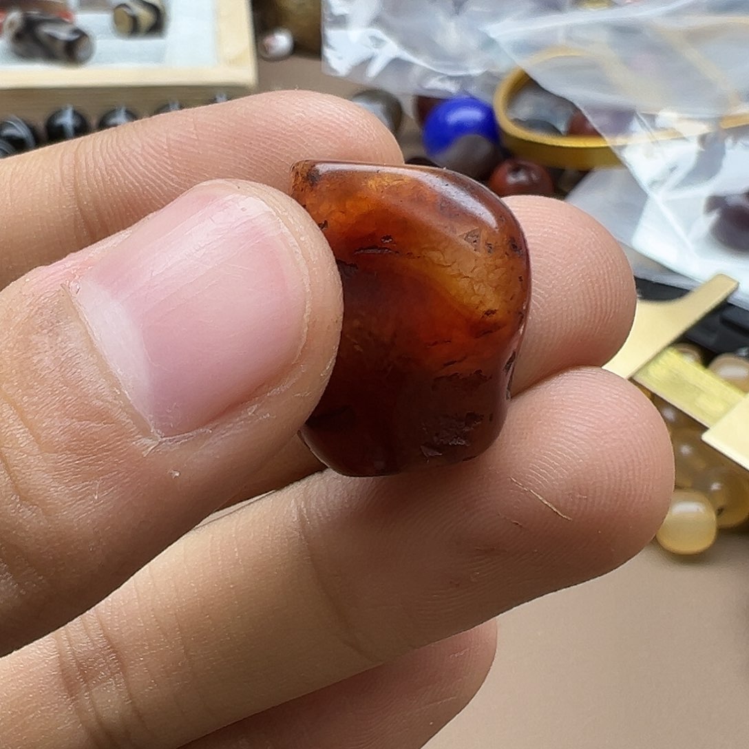 看***了玛瑙/玉髓合金珠宝半成品